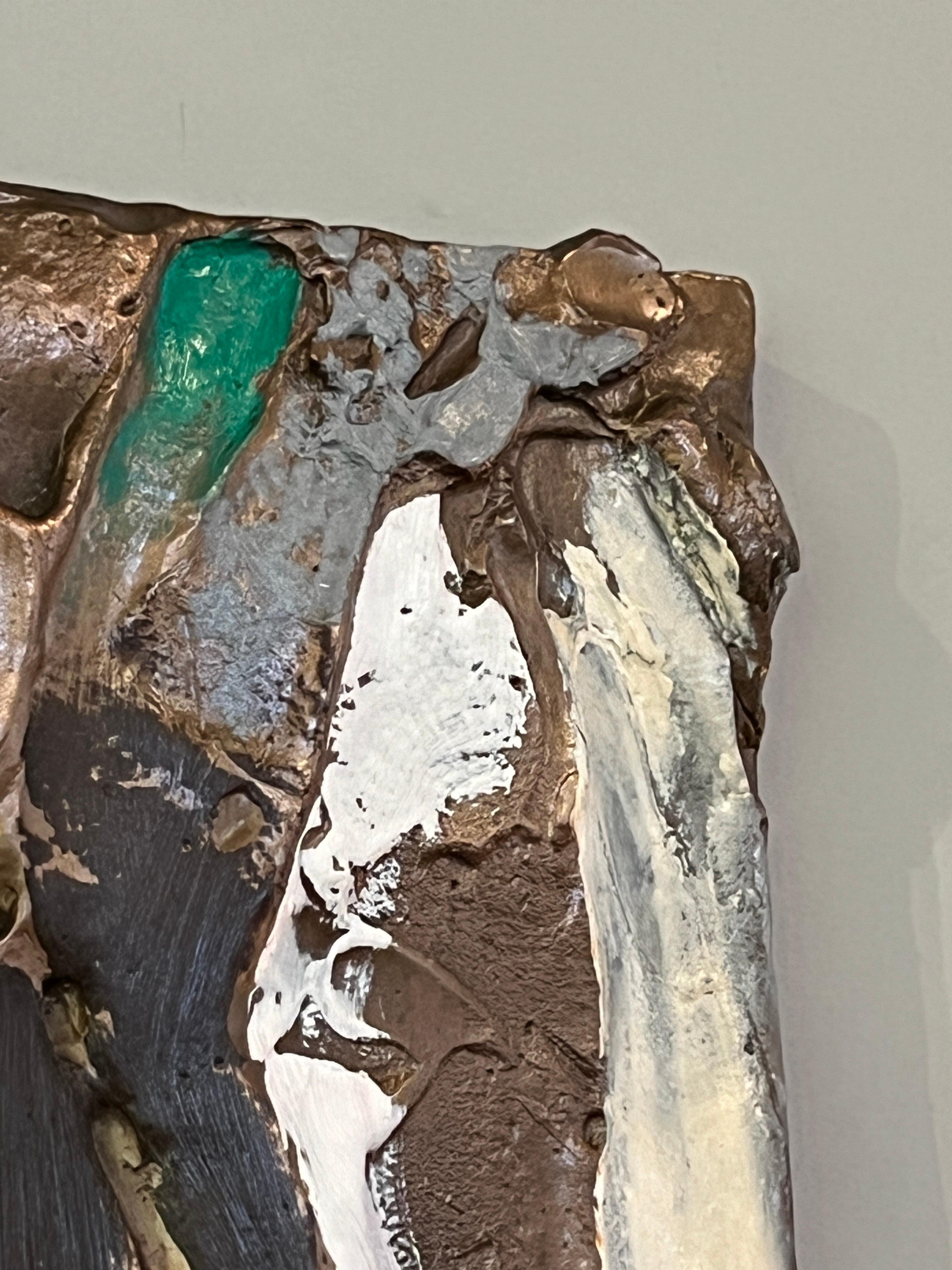 Late 20th Century 'Pealedwhisper (#12) Bronze Relief by Stanley Boxer For Sale