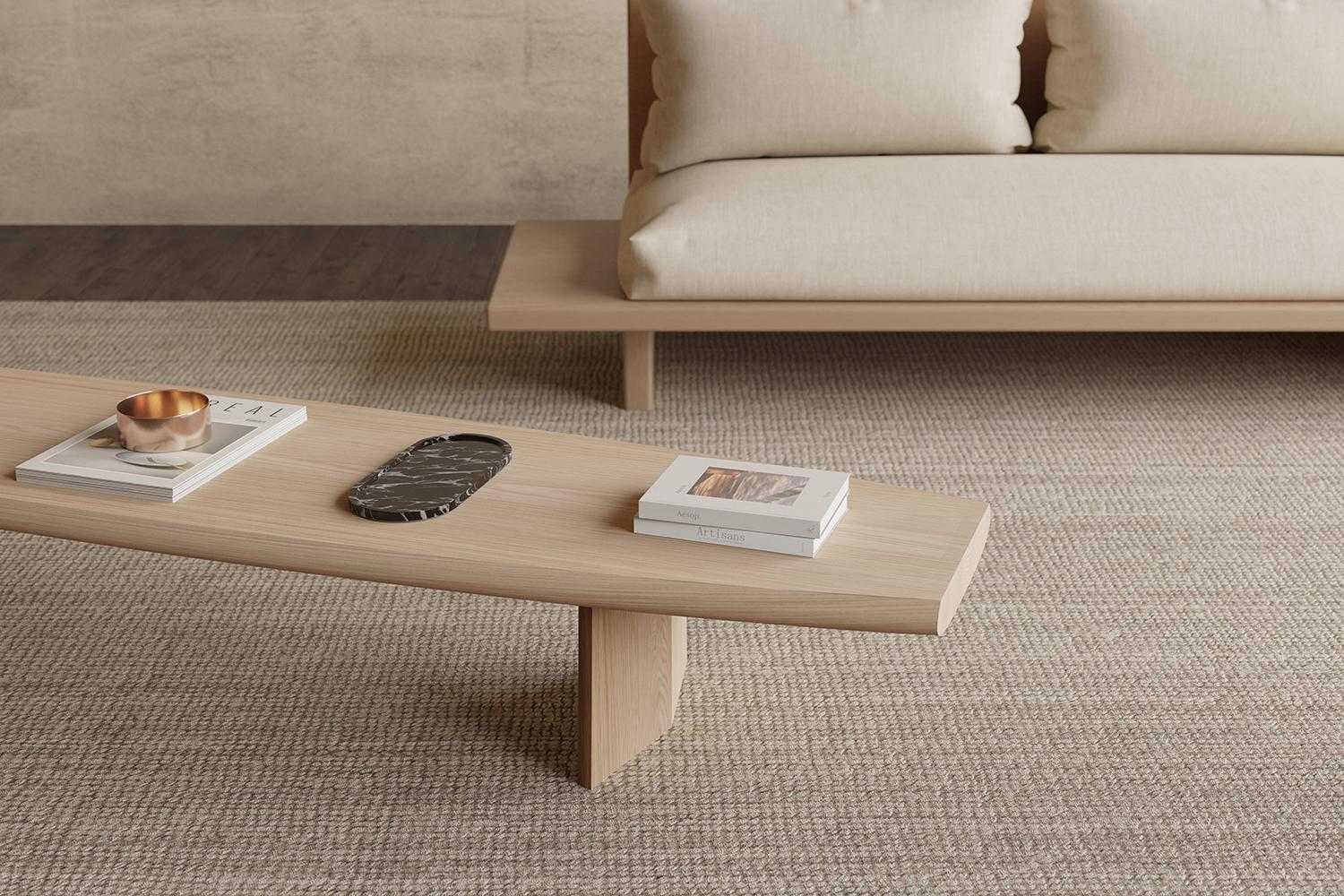 Peana Coffee Table, Bench in Natural Oak Solid Wood Finish by Joel Escalona

Peana, which in English translates to base or pedestal, is a series of tables and different surfaces inspired by the idea of creating worthy furniture pieces to place and