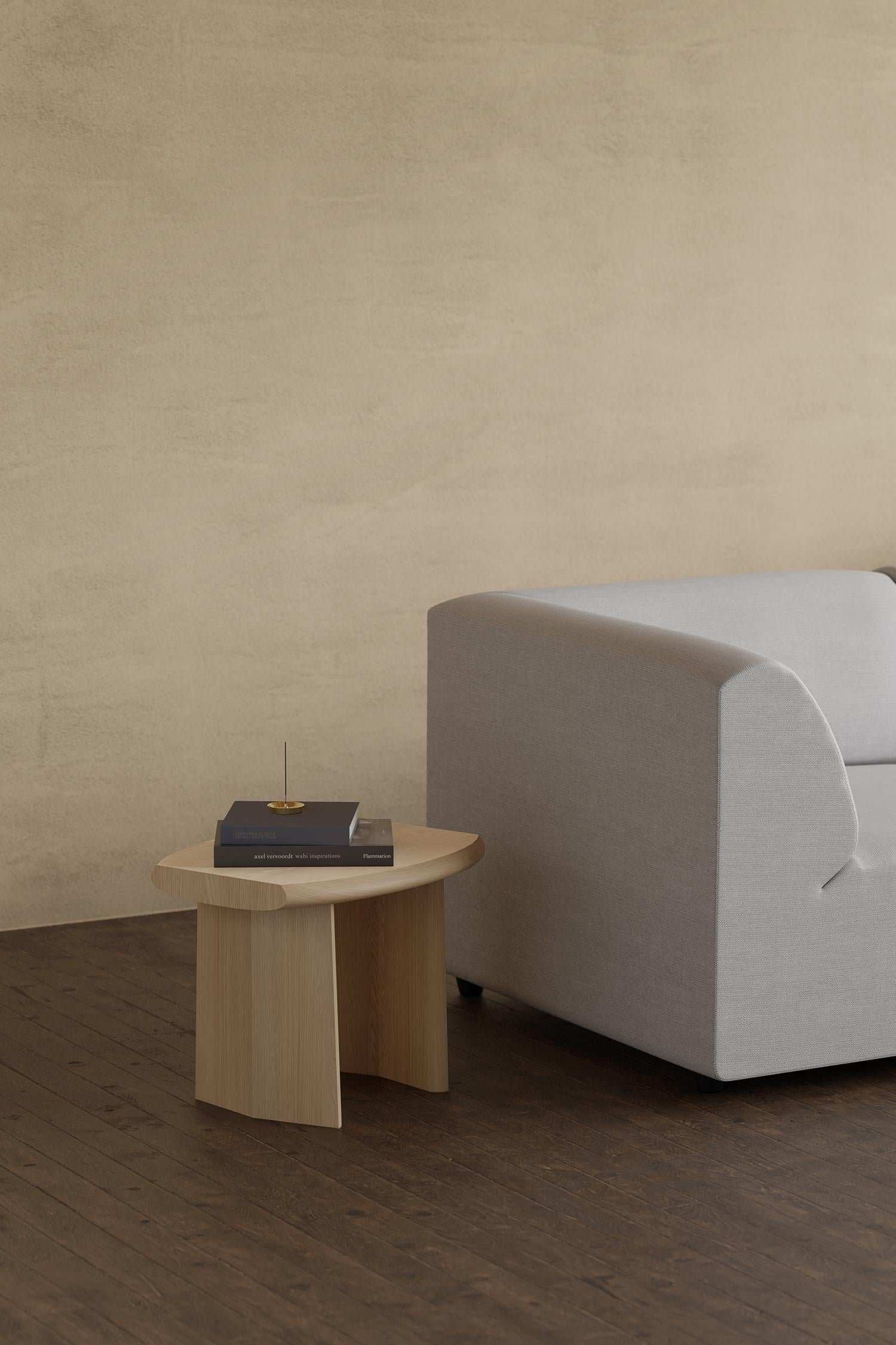 Mexicain Peana Table d'appoint, table de nuit et tabouret en chêne naturel par Joel Escalona en vente