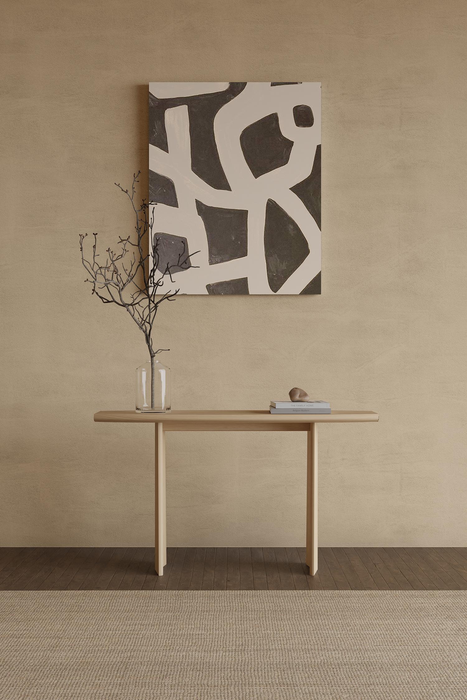 Peana Sideboard in Natural Oak Wood Finish, Console Table by Joel Escalona

Peana, which in English translates to base or pedestal, is a series of tables and different surfaces inspired by the idea of creating worthy furniture pieces to place and