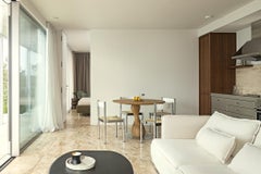 Peanut-shaped leg Natual Oak Dining Table