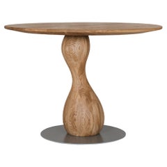 Peanut-shaped leg Natual Oak Dining Table