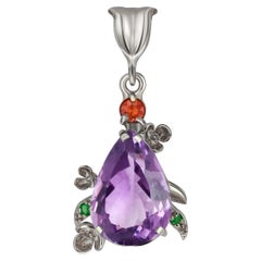 Birne Amethyst-Anhänger