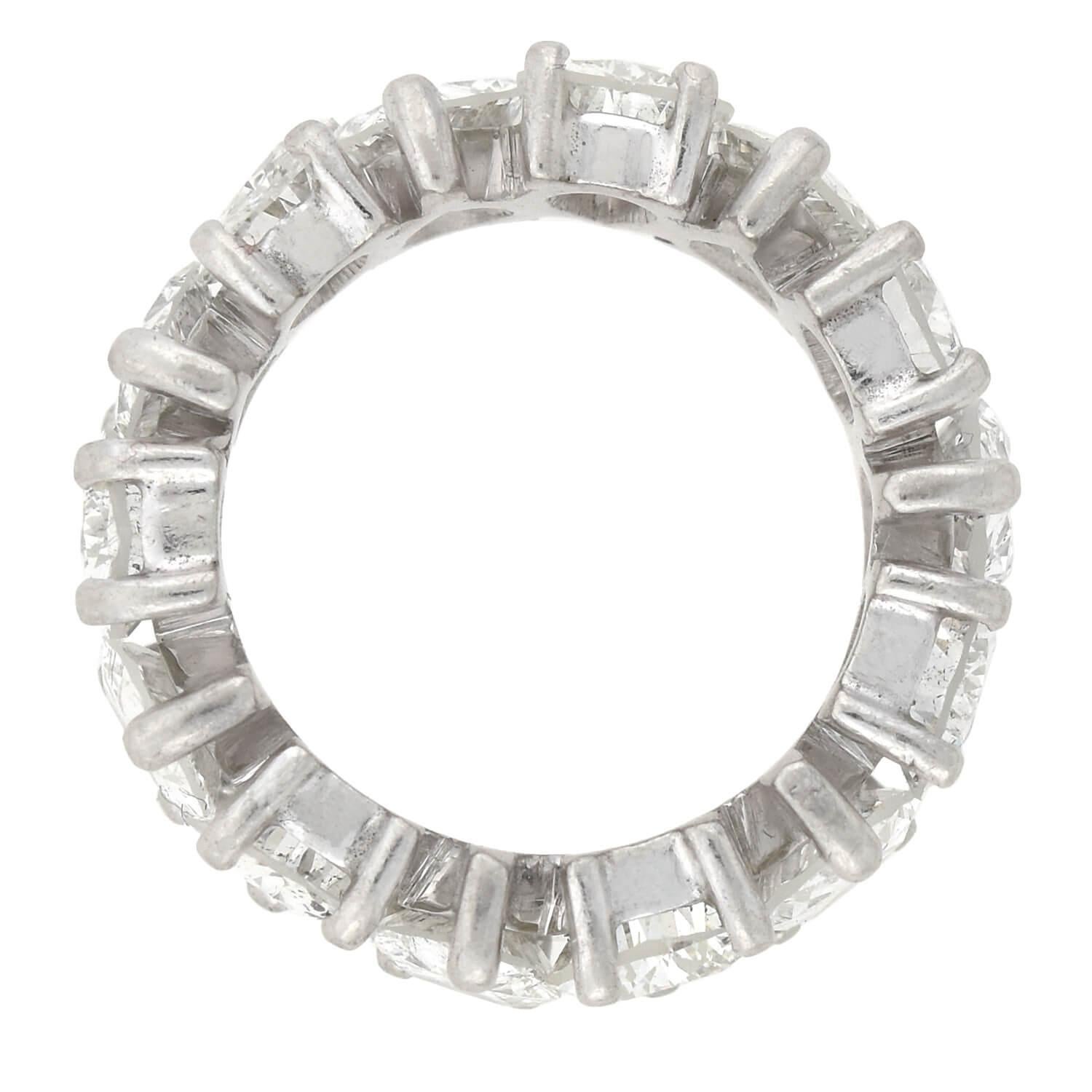 Contemporary Pear Brilliant Cut Diamond Eternity Band 7.56ctw