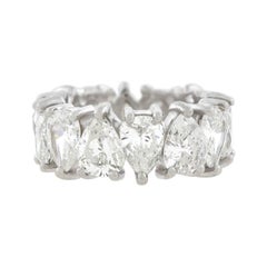 Pear Brilliant Cut Diamond Eternity Band 7.56ctw