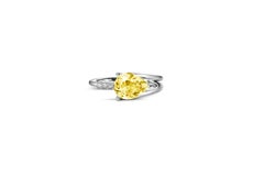 Pear citrine ring