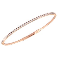 Pulsera de diamantes en oro amarillo de 14 quilates talla pera