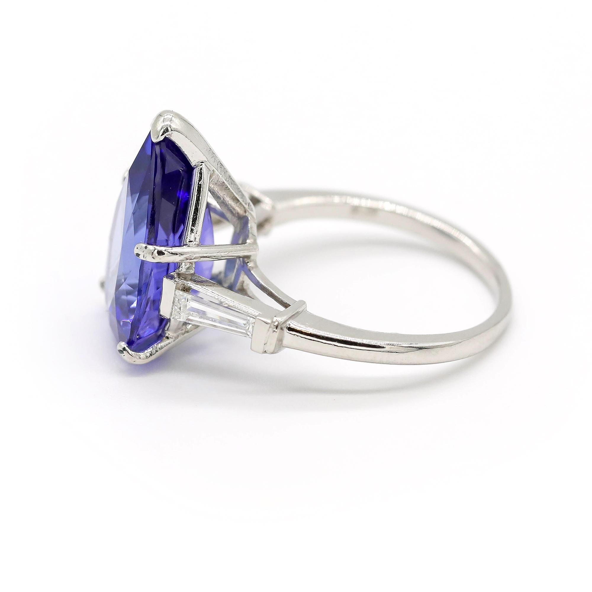 Pear-Cut 7 CTW Tanzanite 0.30Ct Diamond Engagement Solitaire Ring Platinum

Crafted in Platinum, this Unique design showcases Tanzanite designs, set in a Pear Shape mesmerizing baguette diamonds, Polished to a brilliant shine.

We guarantee all