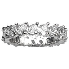 Pear Cut Diamond Eternity Ring