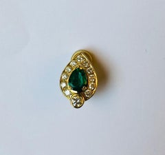 Pear-Cut Emerald Earrings
