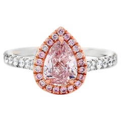 Pear Diamond Ring Yellow 14K Rose Gold Sunlit Royal Radiance Modern Classic