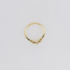 Pear Diamond Sunburst Shadow Band 14k Yellow Gold Bezels 0.40 Carats V-Band