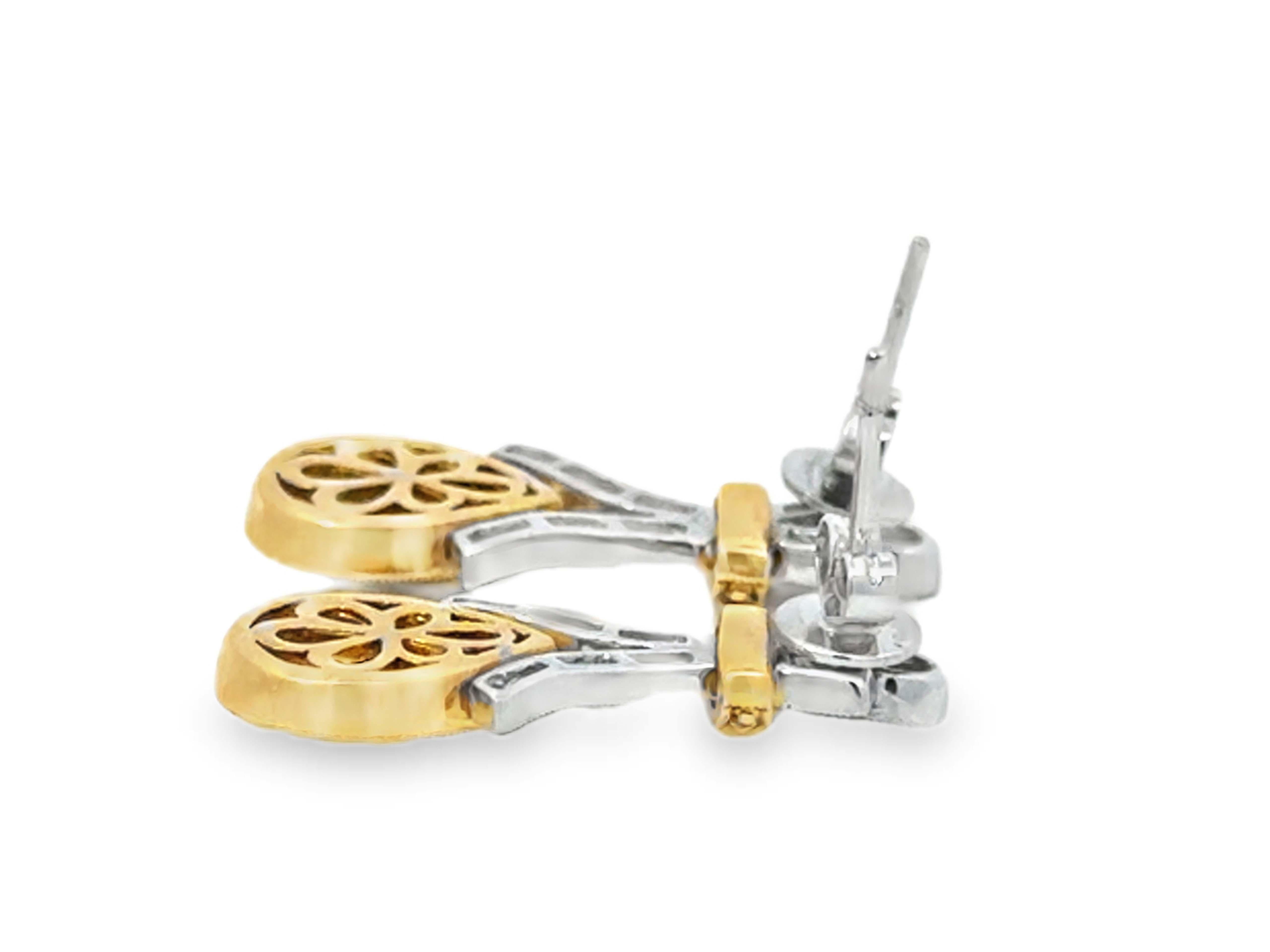 Boucles d'oreilles poire diamant jaune halo en or 14K Neuf - En vente à Honolulu, HI