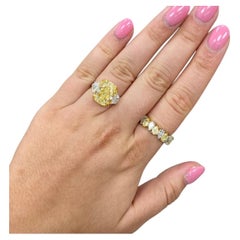 Pear Eternity Band Fancy Yellow 14K White Gold Colour-Collector’s Treasure