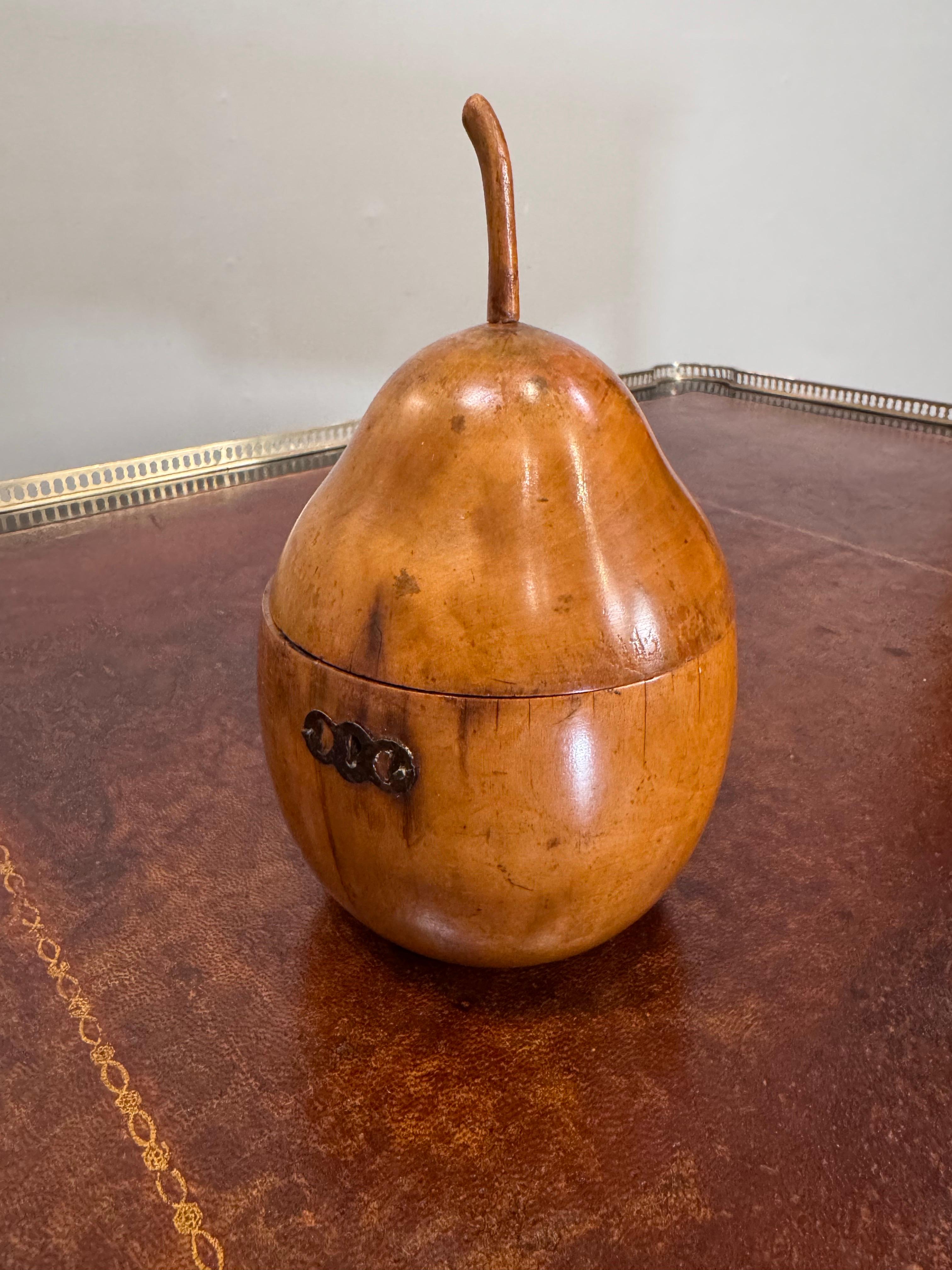 George III Pear form Tea Caddy For Sale