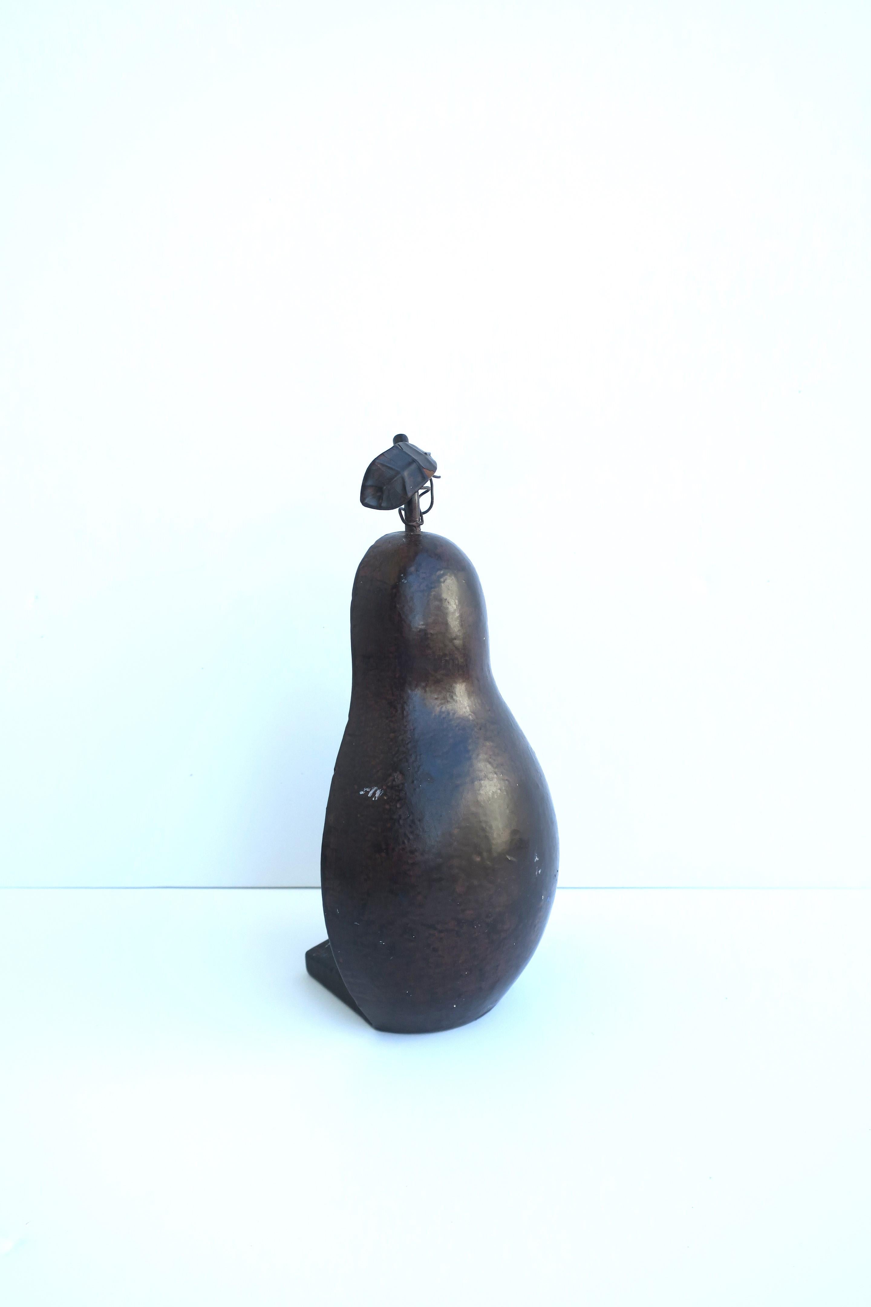 Pear Fruit Doorstop In Good Condition For Sale In New York, NY