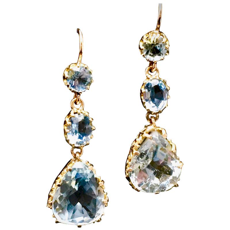 Diamond, Pearl and Antique Chandelier Earrings - 1,083 For Sale at ...