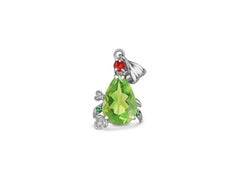 Pear Peridot Pendant