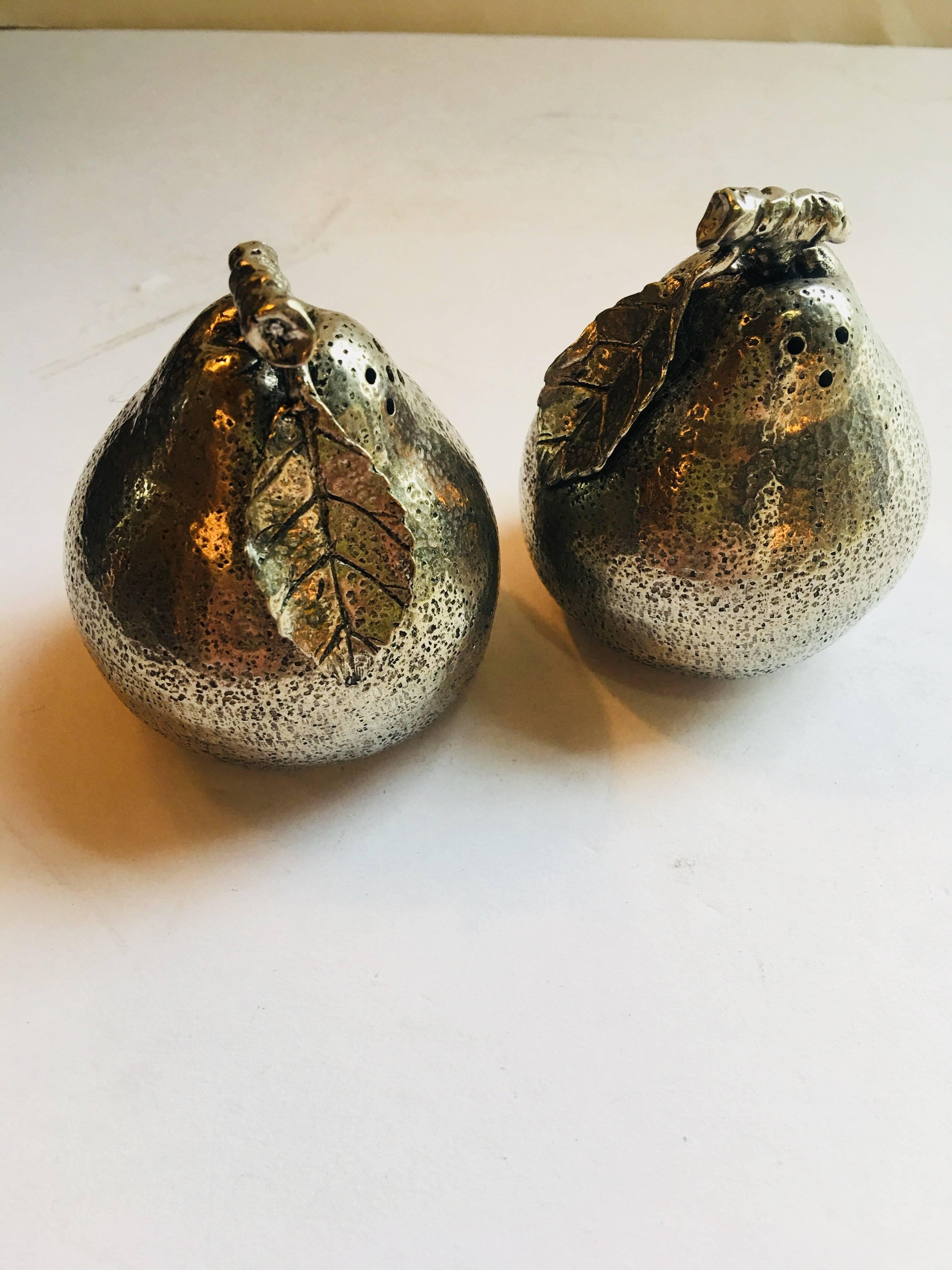 Contemporary Pear Salt and Pepper Shakers
