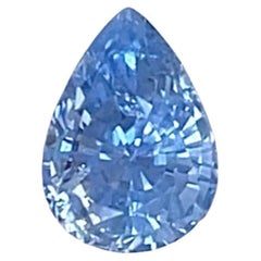 Pear Shape 1.42 Carat Cornflower Blue Natural Sapphire