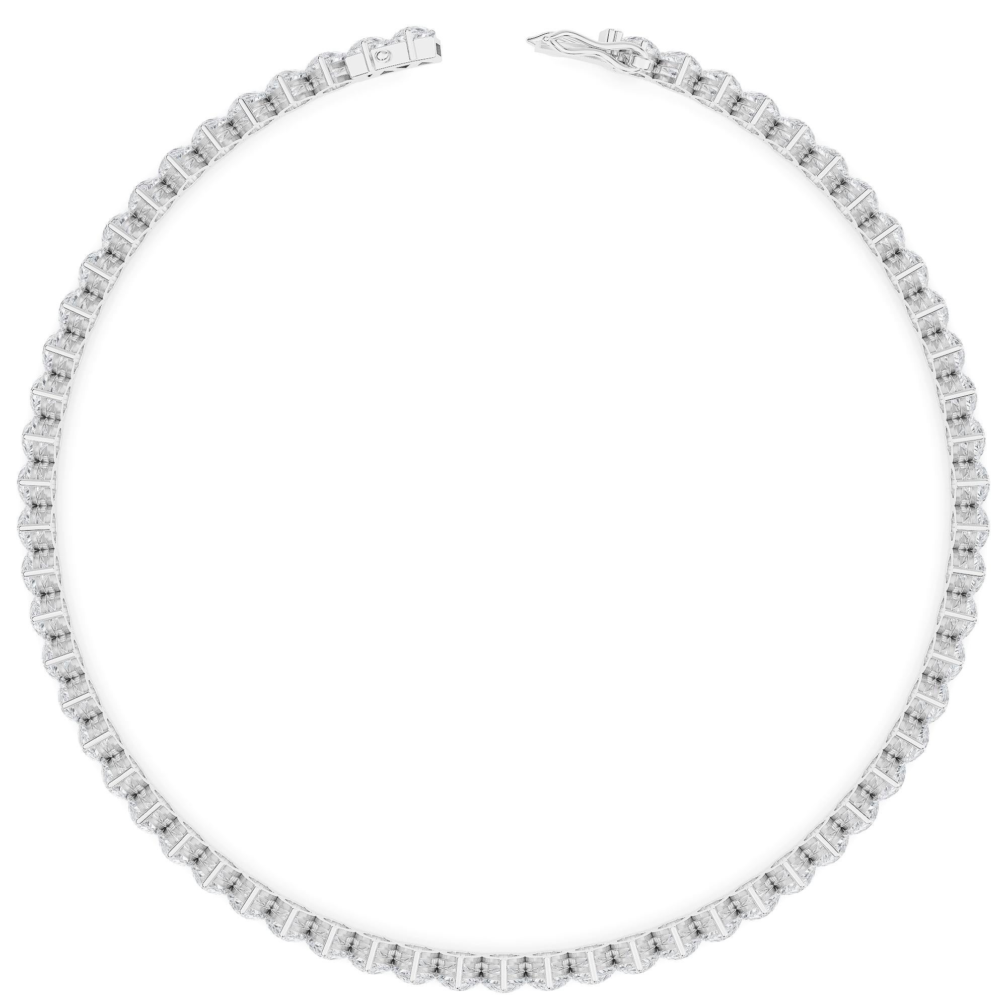 Bracelet tennis en diamants naturels en forme de poire 5 Ct TW Neuf - En vente à Dubai, DU