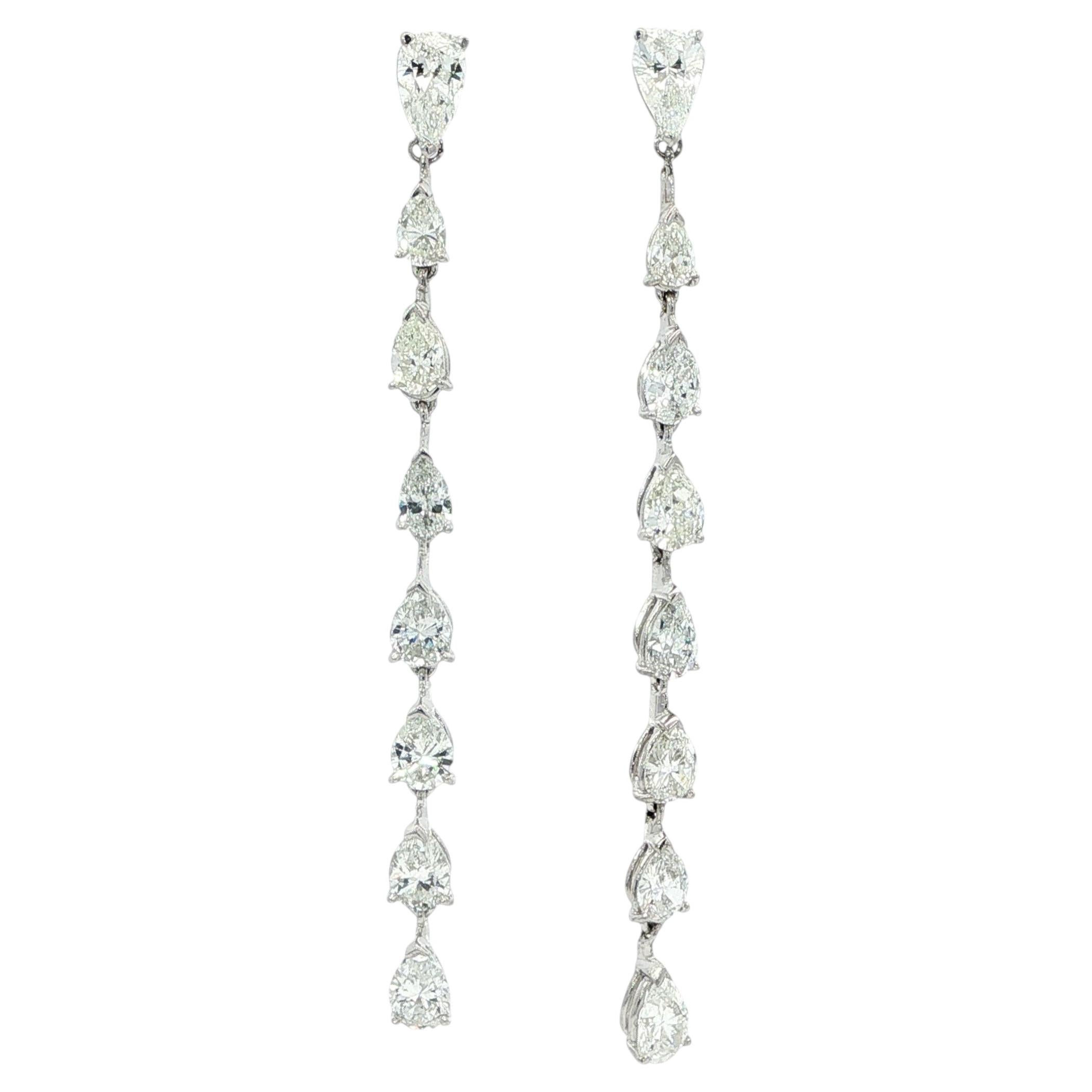 Birnenform 8ctw Diamant Armreifen Platin