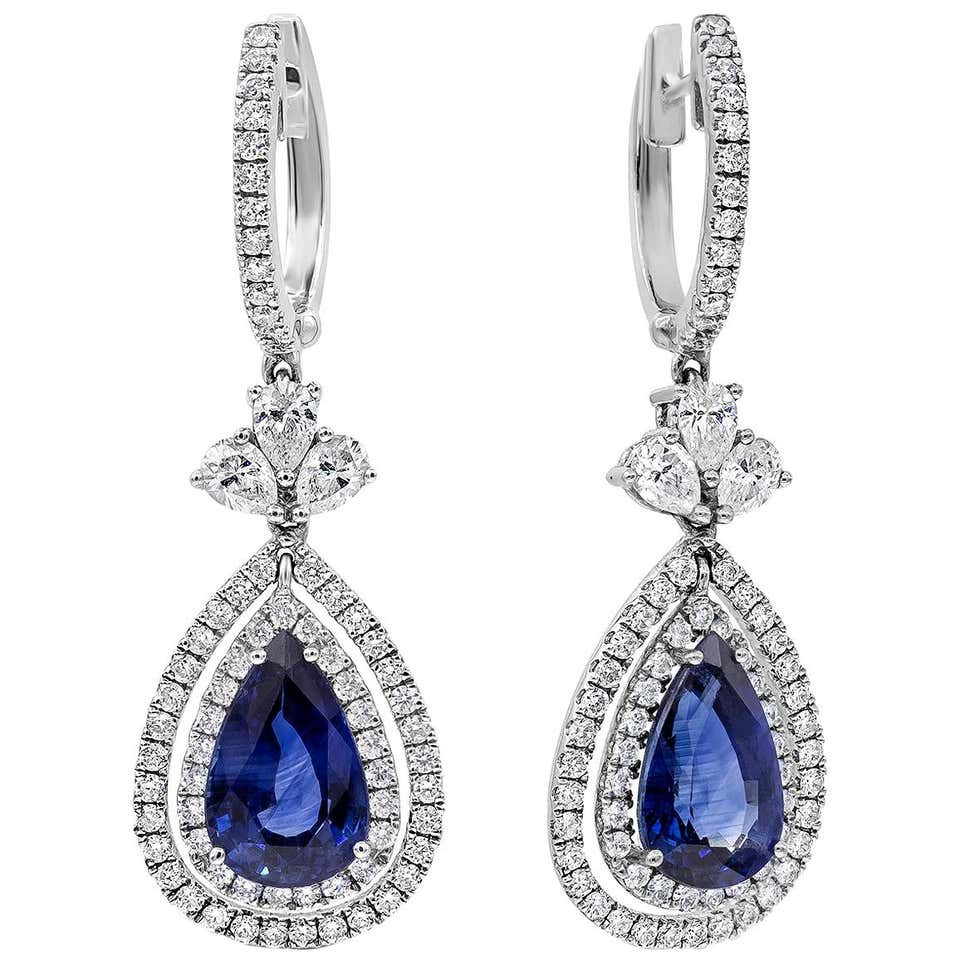 Sapphire pendant earrings Clearance