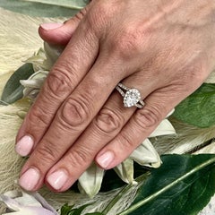 Pear Shape Diamond Engagement Ring 14k Gold 1.38 TCW Certified