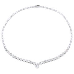 Pear Shape Diamond Necklace