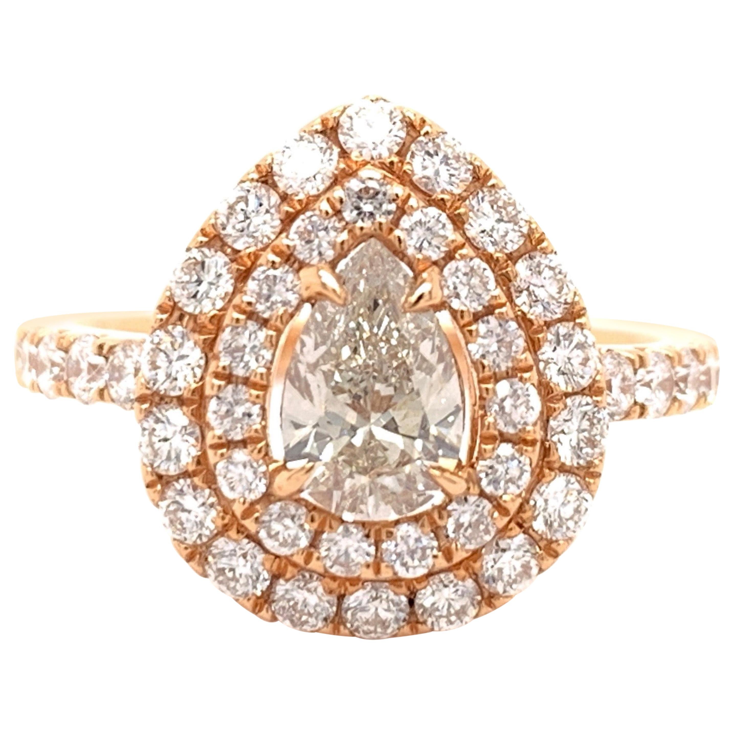 Pear Shape Diamond Ring For Sale