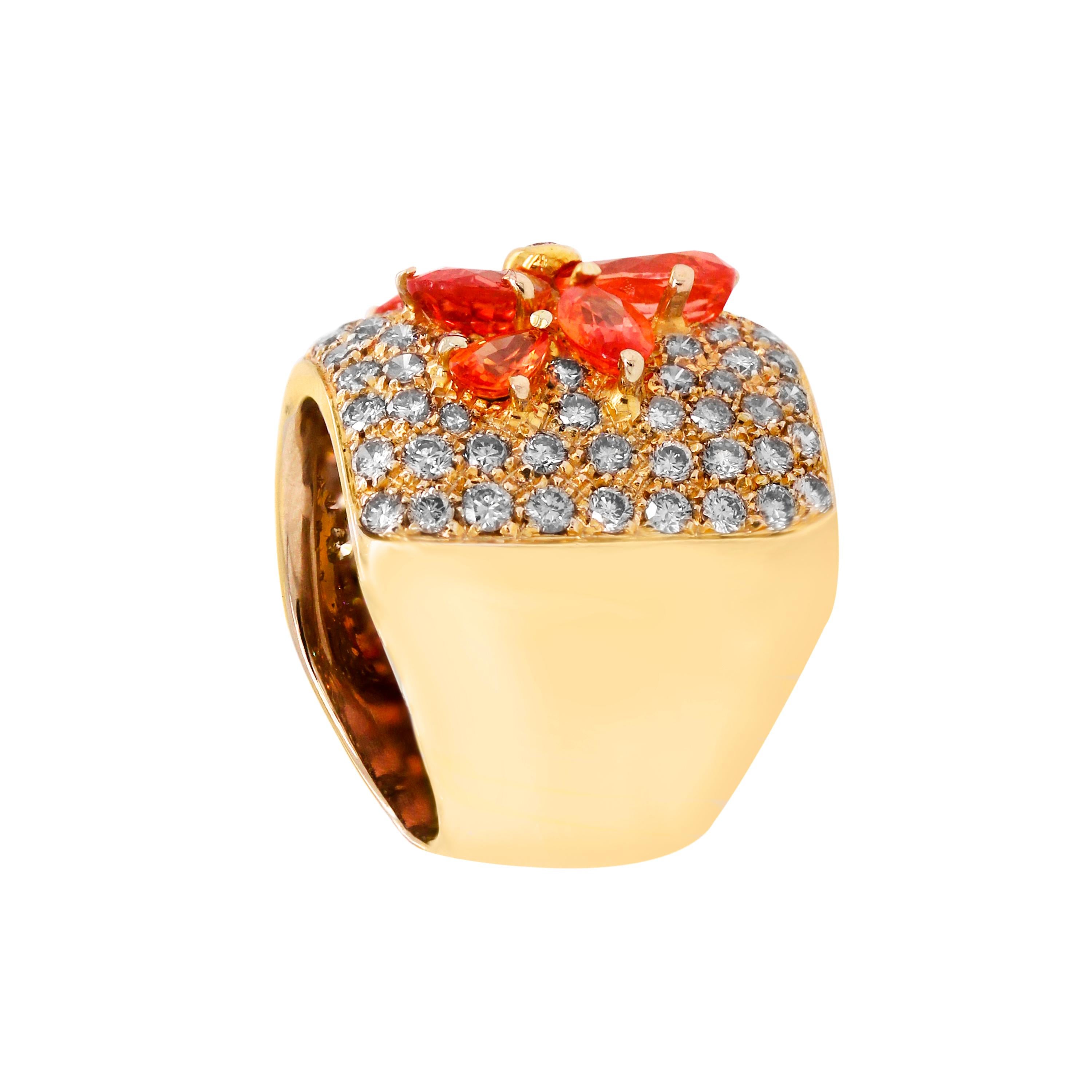 cigar band ring with stones