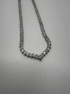 Pear shape Tennis Necklace