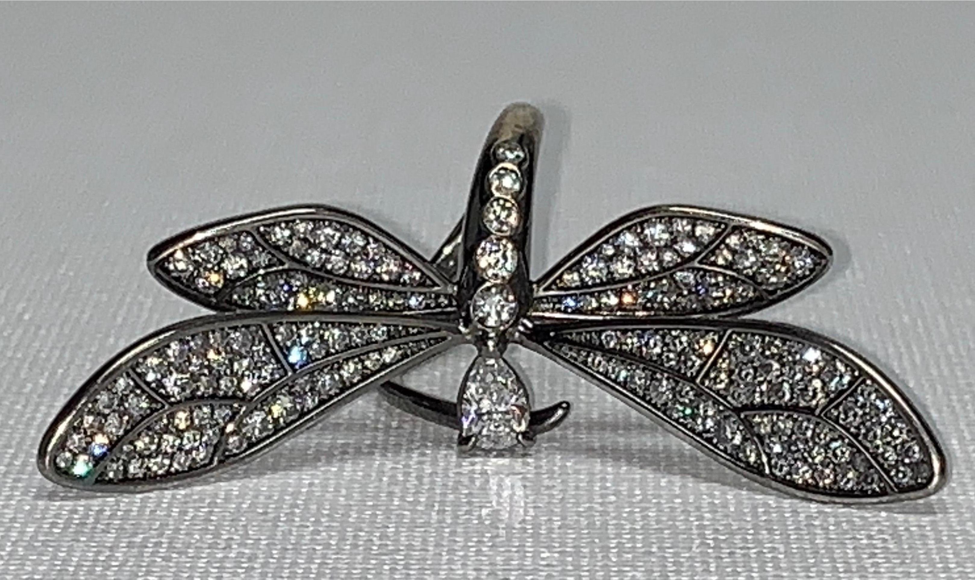 dragonfly diamond ring