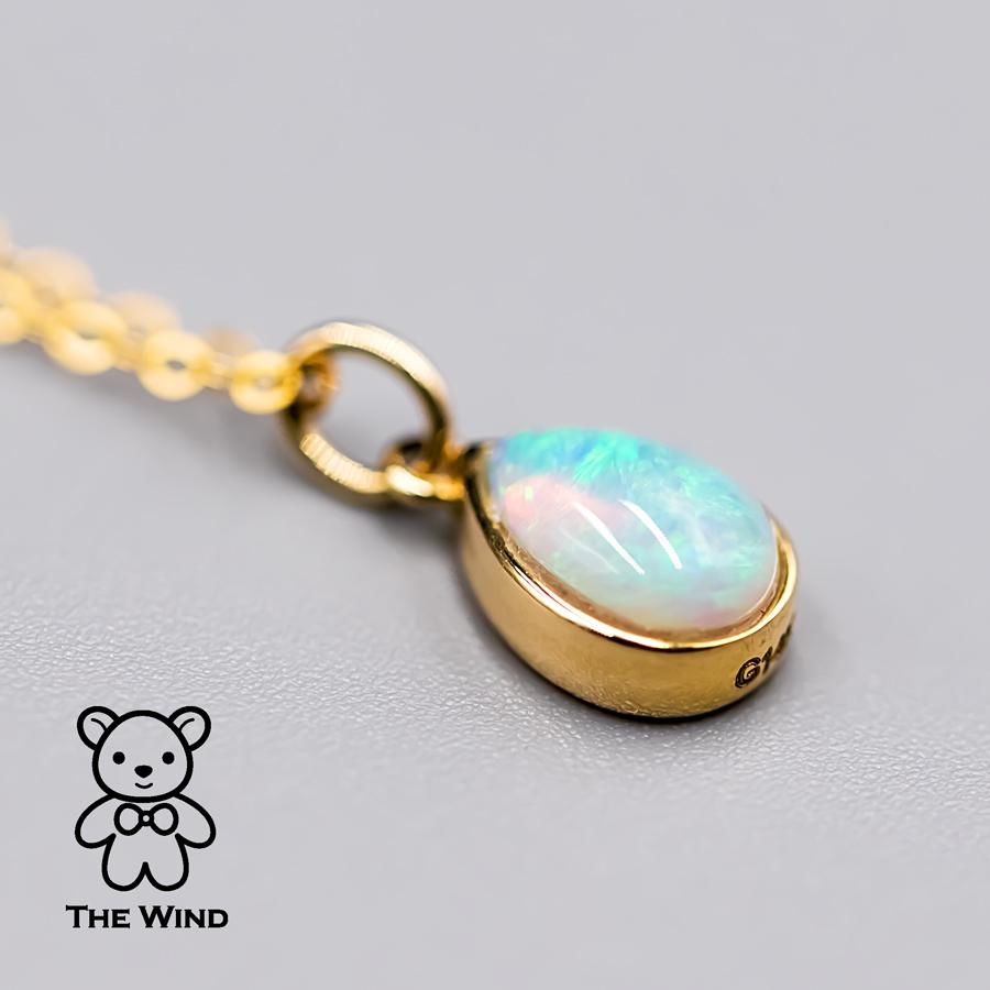 Minimalist Pear Shaped Australian Solid Opal Pendant Necklace 14k Yellow Gold.


Free Domestic USPS First Class Shipping!  Free One Year Limited Warranty!  Free Gift Bag or Box with every order!



Opal—the queen of gemstones, is one of the most
