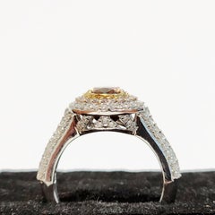 Pear Shaped Brown Diamond Halo Ring