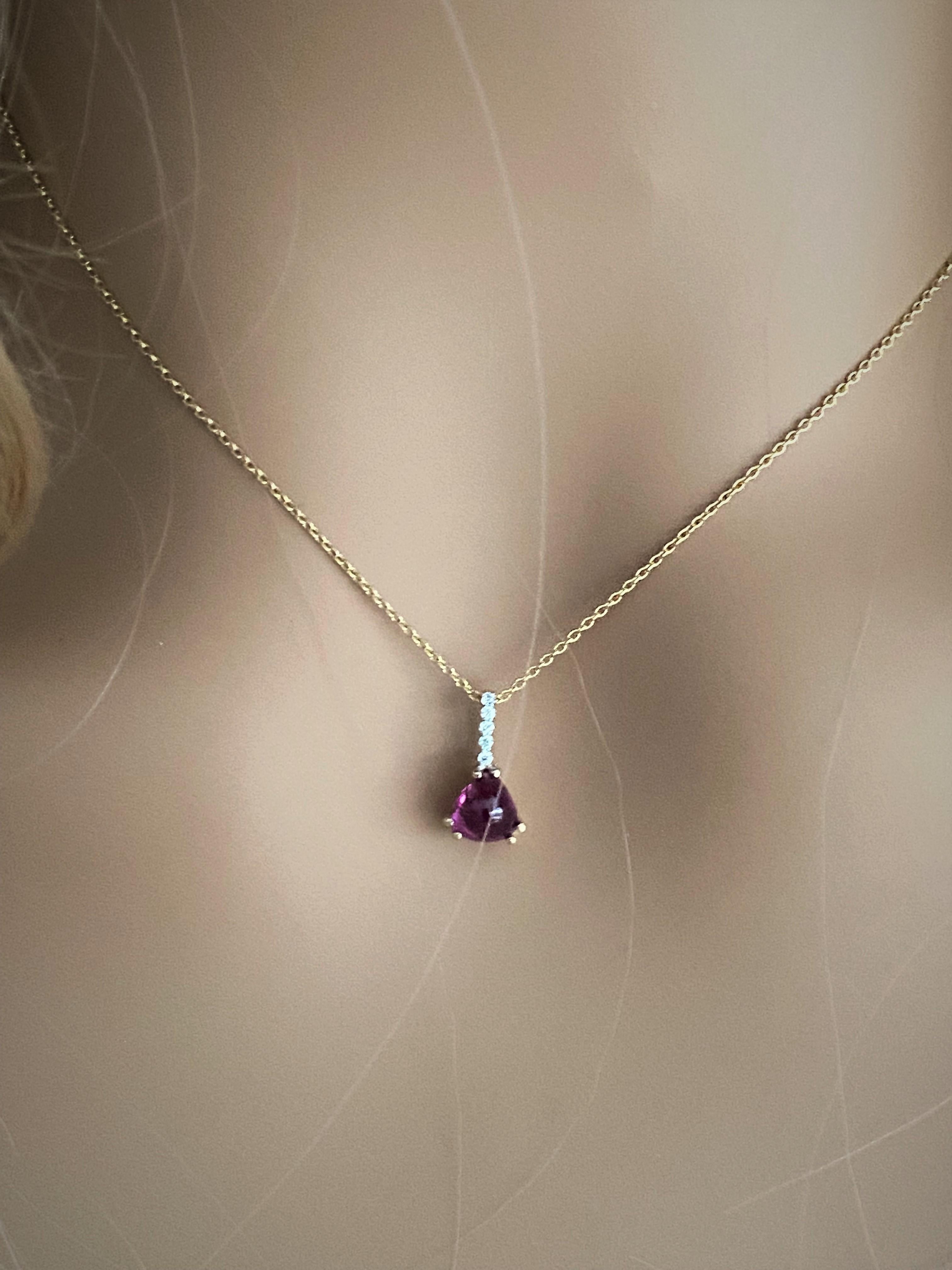 Pear Shaped Cabochon Burma Ruby and Diamond Bail Drop Gold Necklace Pendant  In New Condition In New York, NY