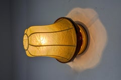 Pear-shaped "cocoon" wall lamp, Italy, 1960