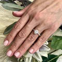 Pear Shaped Diamond Engagement Ring 14k Gold 1.19 TCW Certified