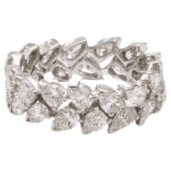 Pear Shaped Diamond Eternity Band