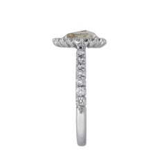 Pear Shaped Diamond Halo Ring