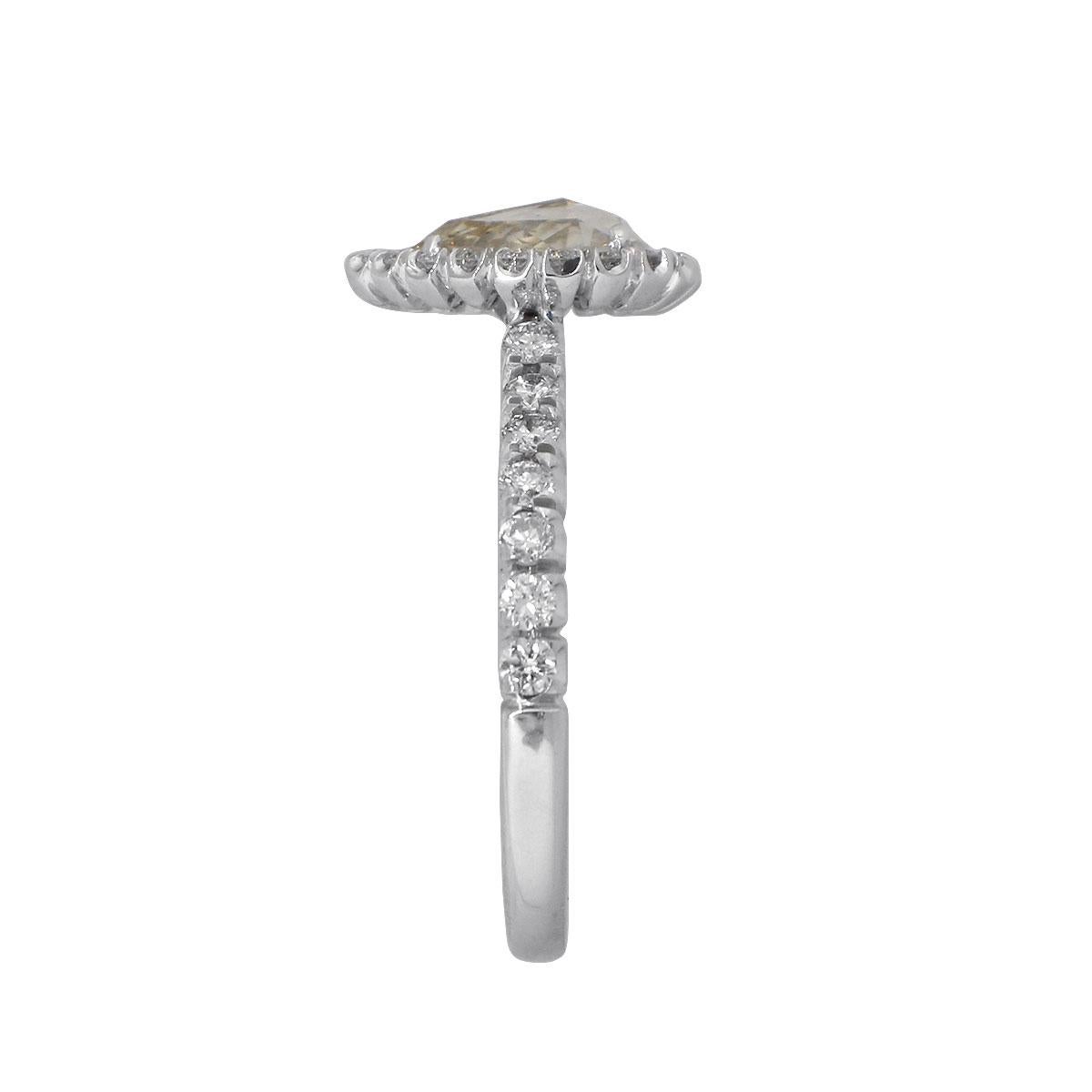 Anello con diamante a forma di pera in vendita 1