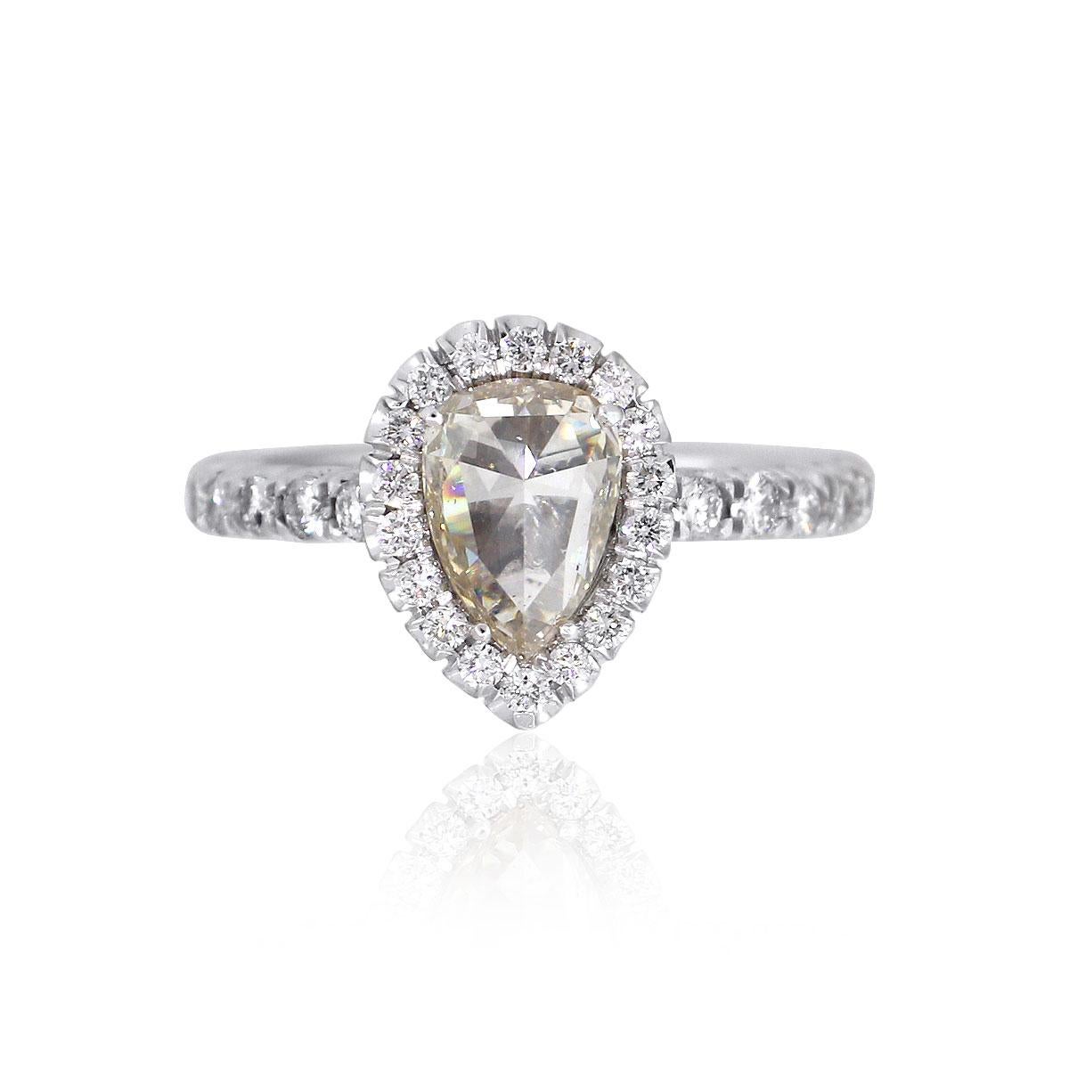 Anello con diamante a forma di pera in vendita 3