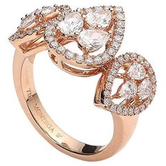 Used Pear Shaped Diamonds Gold Ring