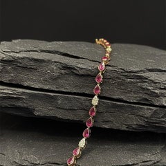 Pear Shaped Evil Eye 14K (or 18k upon request) Yellow Gold Ain Hara Bracelet
