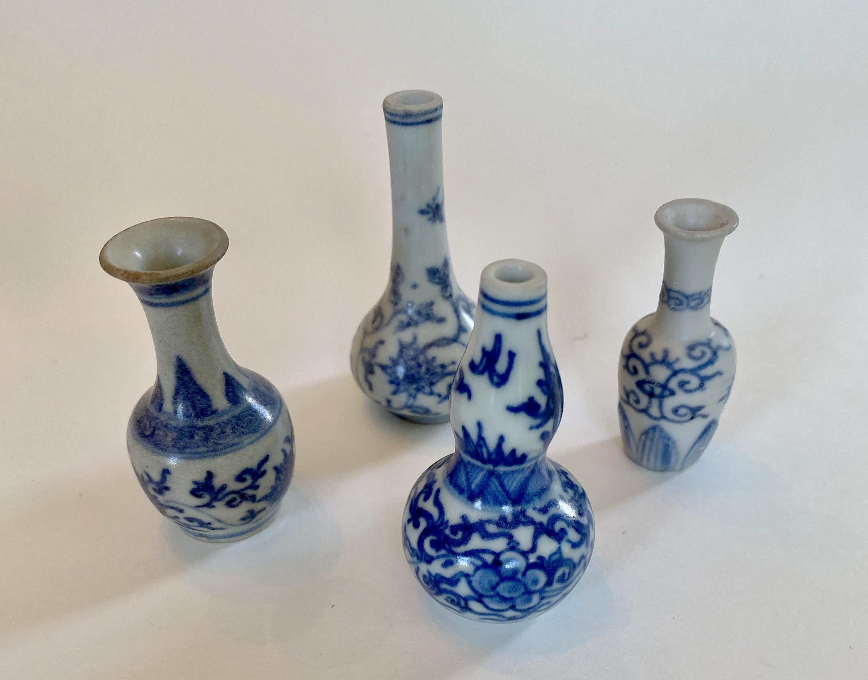 Porcelain Mallet-Shaped Miniature Vase from Hatcher Collection  For Sale