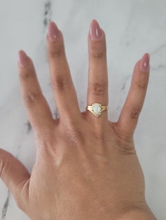 Pear Shaped Opal with Diamond Accents 14k Yellow Gold