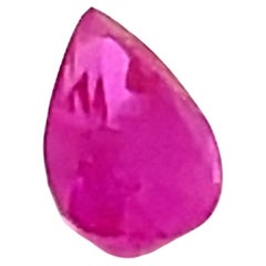 Pear-Shaped Pink Sapphire Cts 1.00 With GRS Certificate