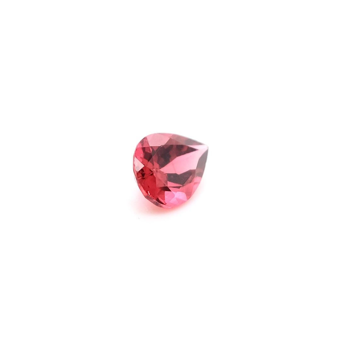Contemporary Pear-Shaped Red Tourmaline Cts 1.81 For Sale