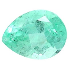 Birnenförmiger russischer natürlicher Smaragd-Ring-Edelstein 2,68 Karat 