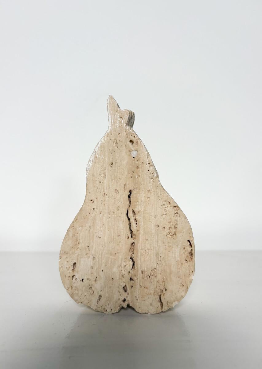 European Pear-Shaped Travertine Photo Frame For Sale